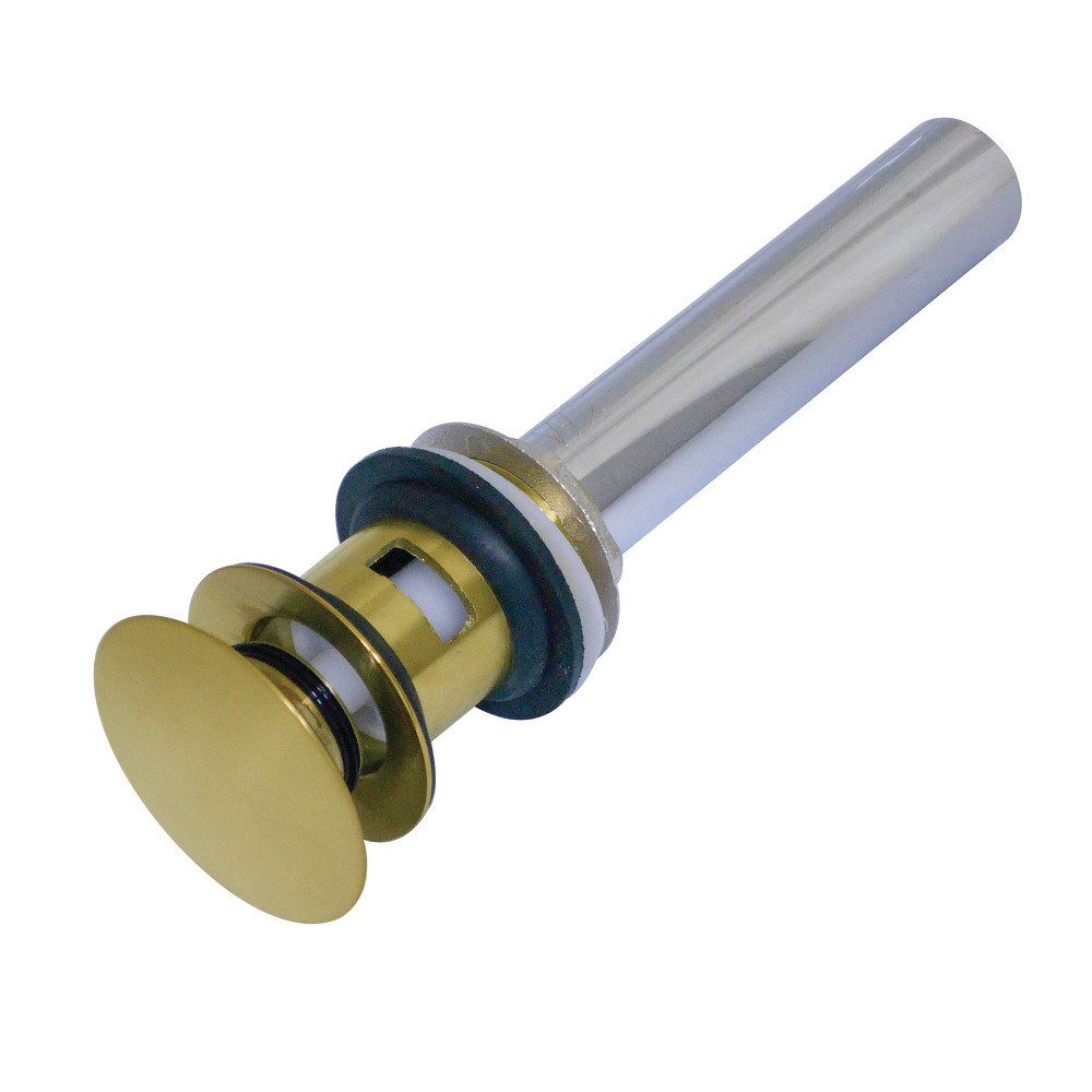 Picture of Kingston Brass EV6007 Fauceture Push Pop-Up Drain with Overflow Hole  Brushed Brass
