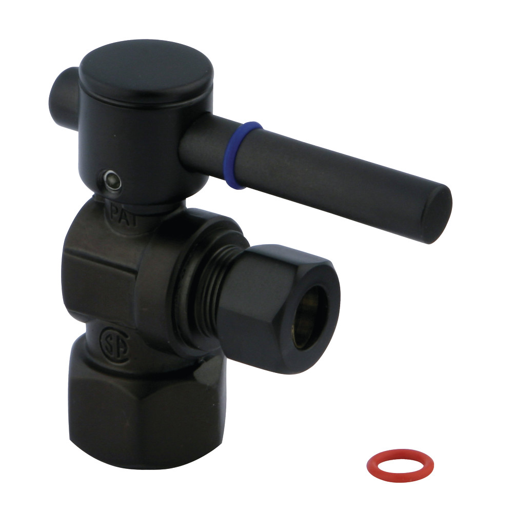 Picture of Fauceture CC43100DL Traditional Quarter Turn Valves, 0.5 FIP x 0.38 in. O.D. Compression - Matte Black