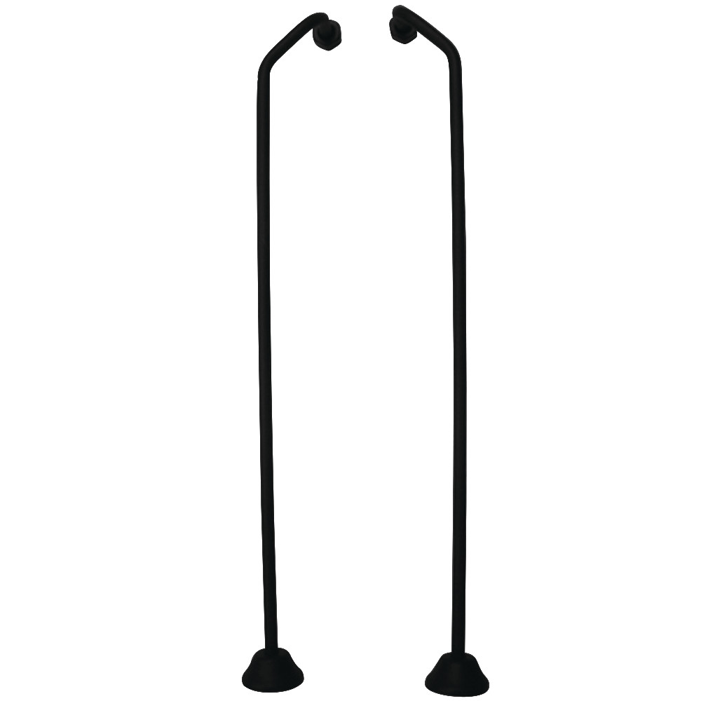 CC470 Vintage Double Offset Bath Supply, Matte Black