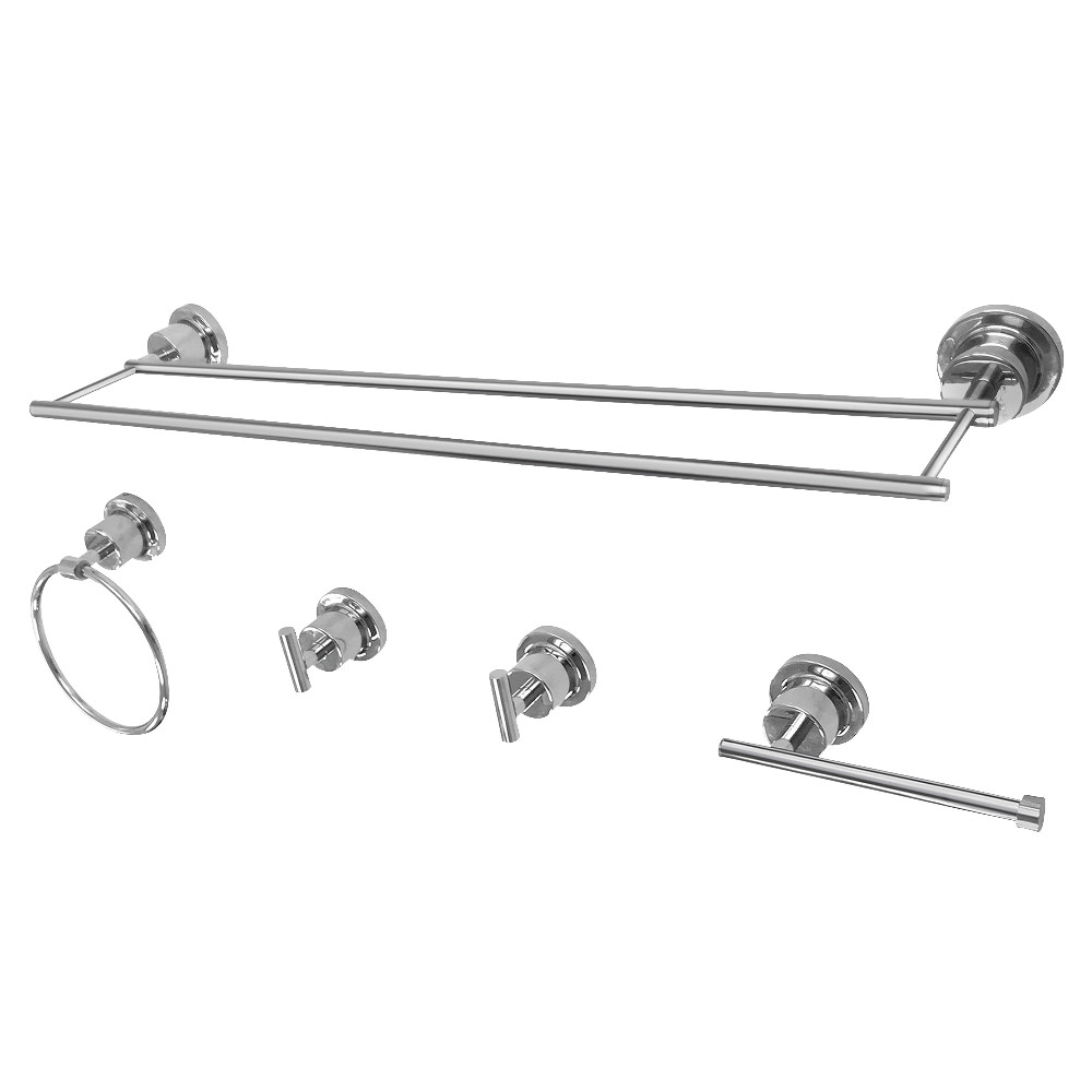 BAH821318478C Concord 5 Piece Bathroom Accessory Set - Polished Chrome