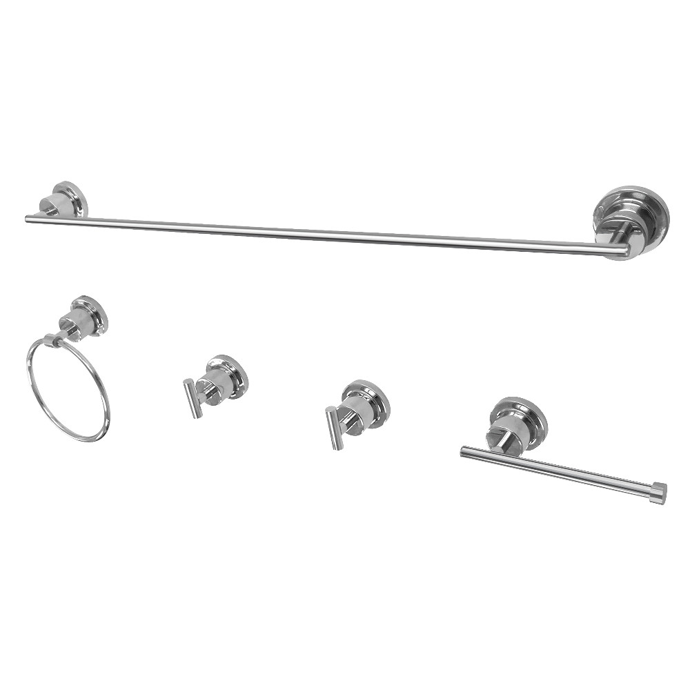 BAH8230478C Concord 5 Piece Bathroom Accessory Set, Polished Chrome