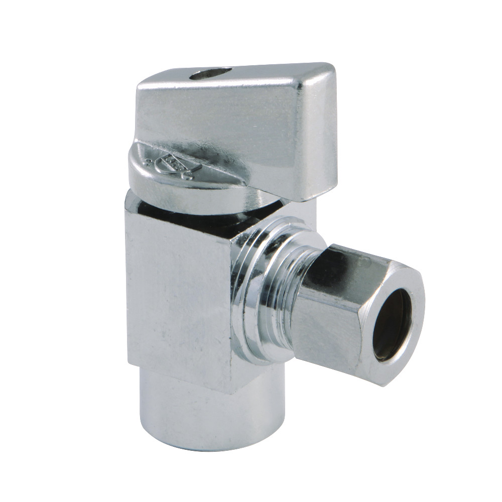 KF33101CTL Columbia 0.37 IPS x 0.37 in. O.D Compression 0.25 Turn Angle Stop Valve, Polished Chrome