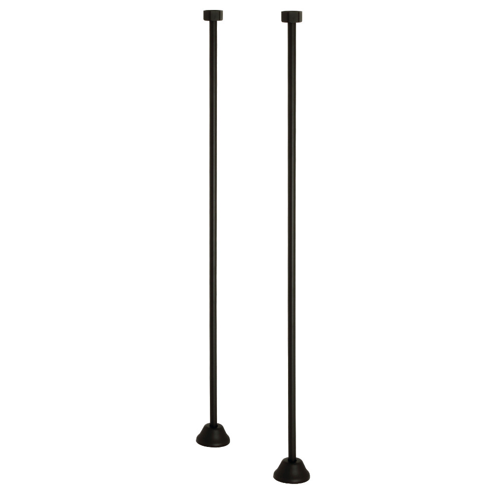 CC480 Vintage Straight Bath Supply Lines, Matte Black