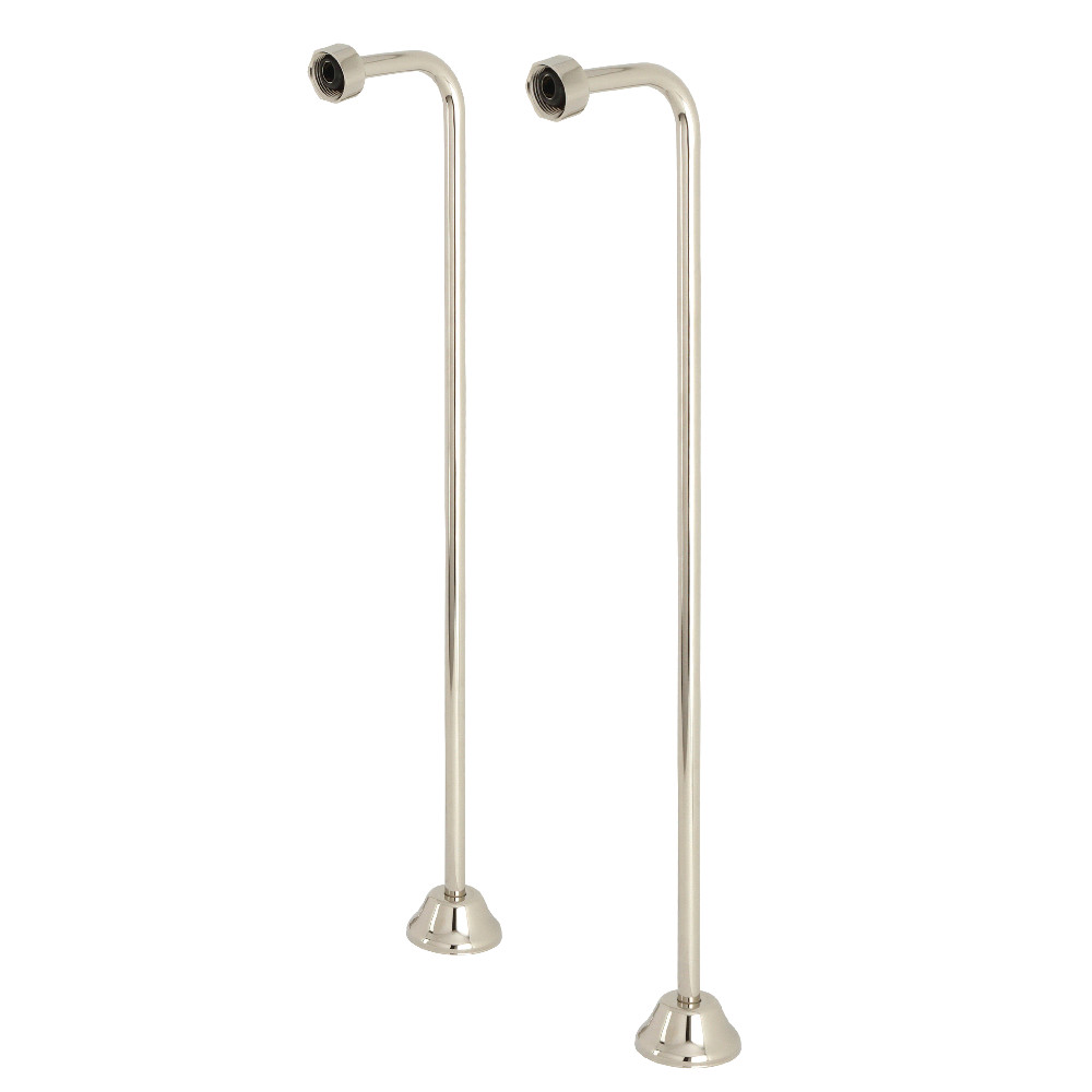 CC466 Vintage Single Offset Bath Supply Lines, Polished Nickel