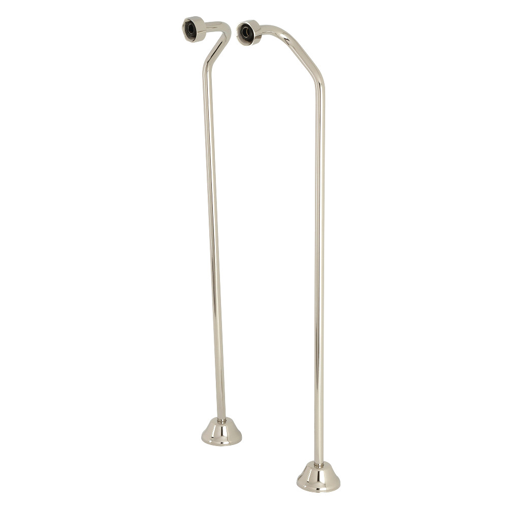 CC476 Vintage Double Offset Bath Supply Lines, Polished Nickel