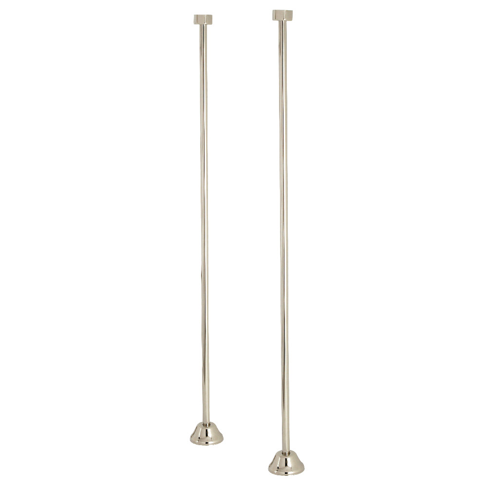 CC486 Vintage Straight Bath Supply Lines, Polished Nickel