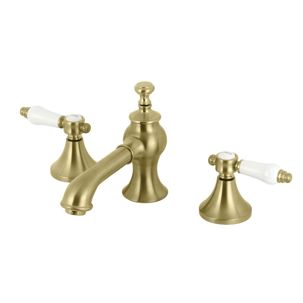 Bel-Air 8 in. Widespread Bathroom Faucet, Brushed Brass