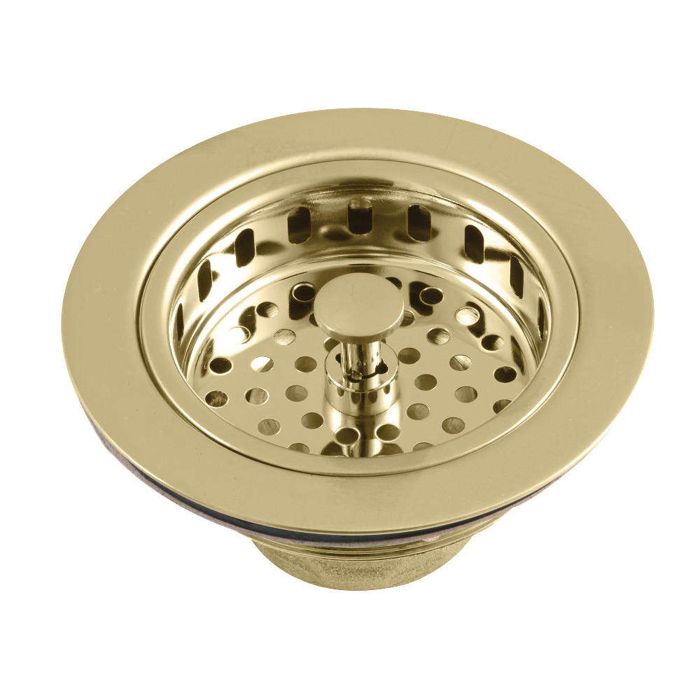 Picture of Kingston Brass KBS1007 Made To Match Heavy Duty Kitchen Sink Waste Basket, Brushed Brass
