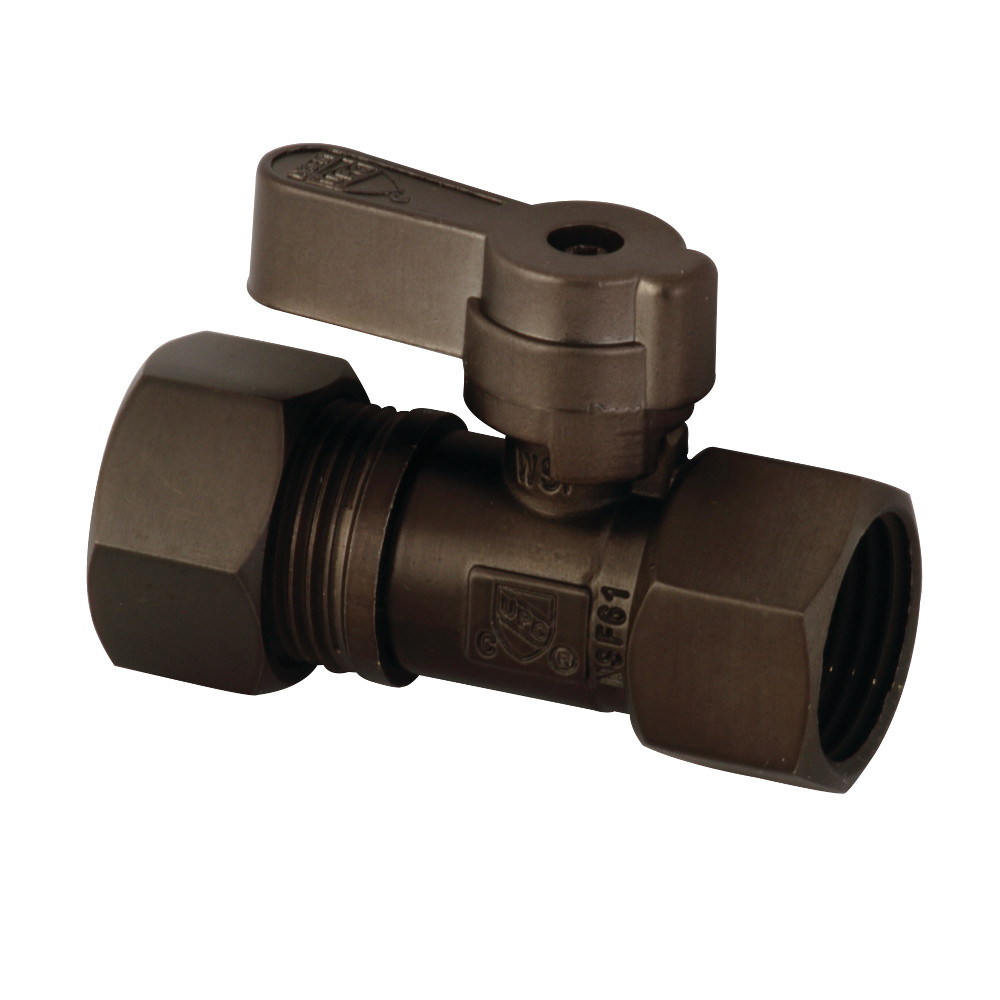 0.5 in. IPS x 0.62 in. OD Compression Straight Valve, Oil Rubbed Bronze