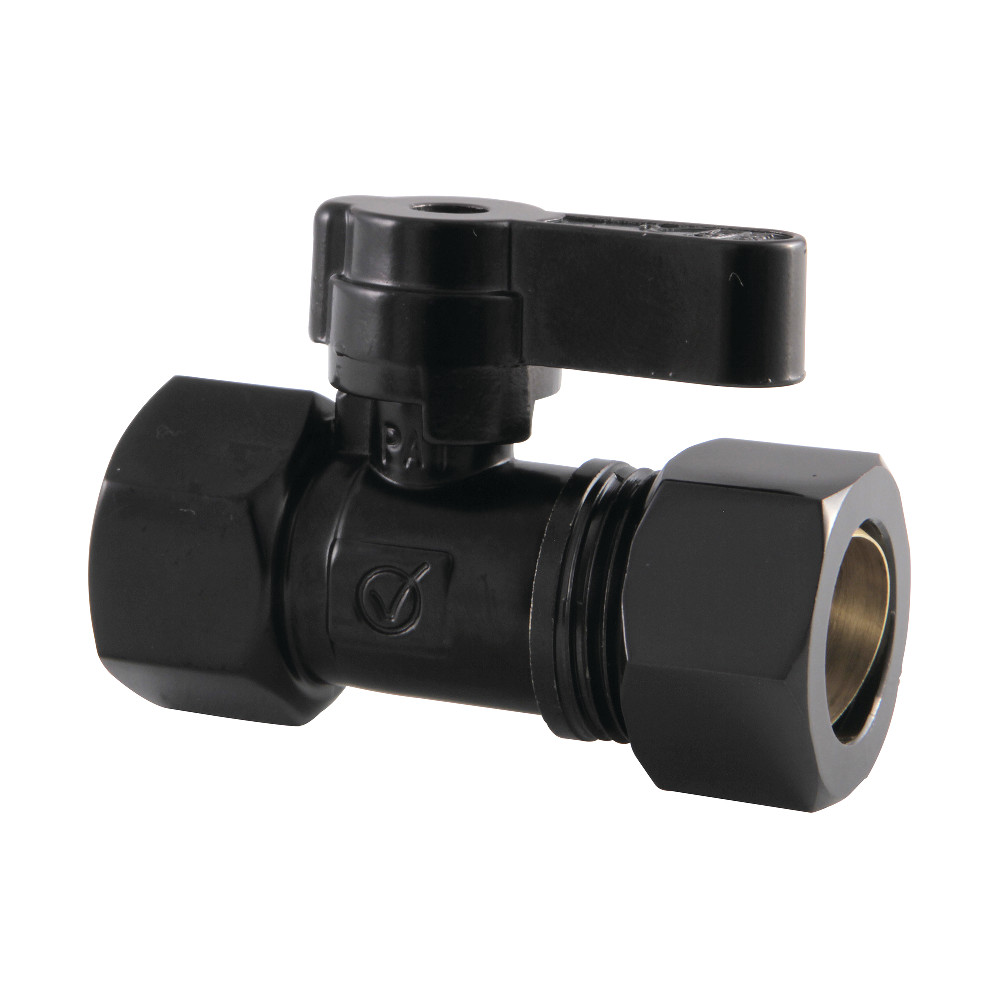 KF4515MB 0.5 in. IPS x 0.62 in. OD Compression Straight Valve, Matte Black