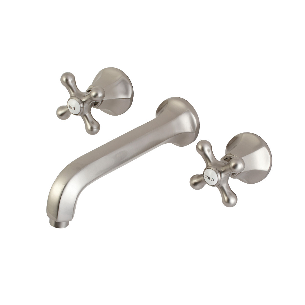Metropolitan Modern 2-Handle Wall Mount Tub Faucet, Brushed Nickel