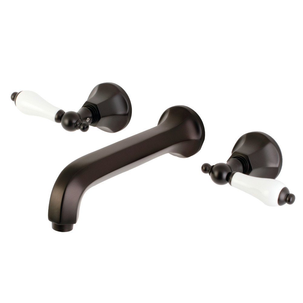 Metropolitan Modern 2-Handle Wall Mount Tub Faucet, Oil Rubbed Bronze