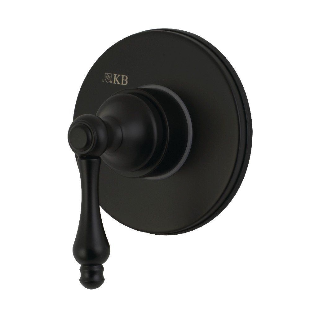 KS3030AL Traditional Single-Handle Three-Way Diverter Valve with Trim Kit, Matte Black