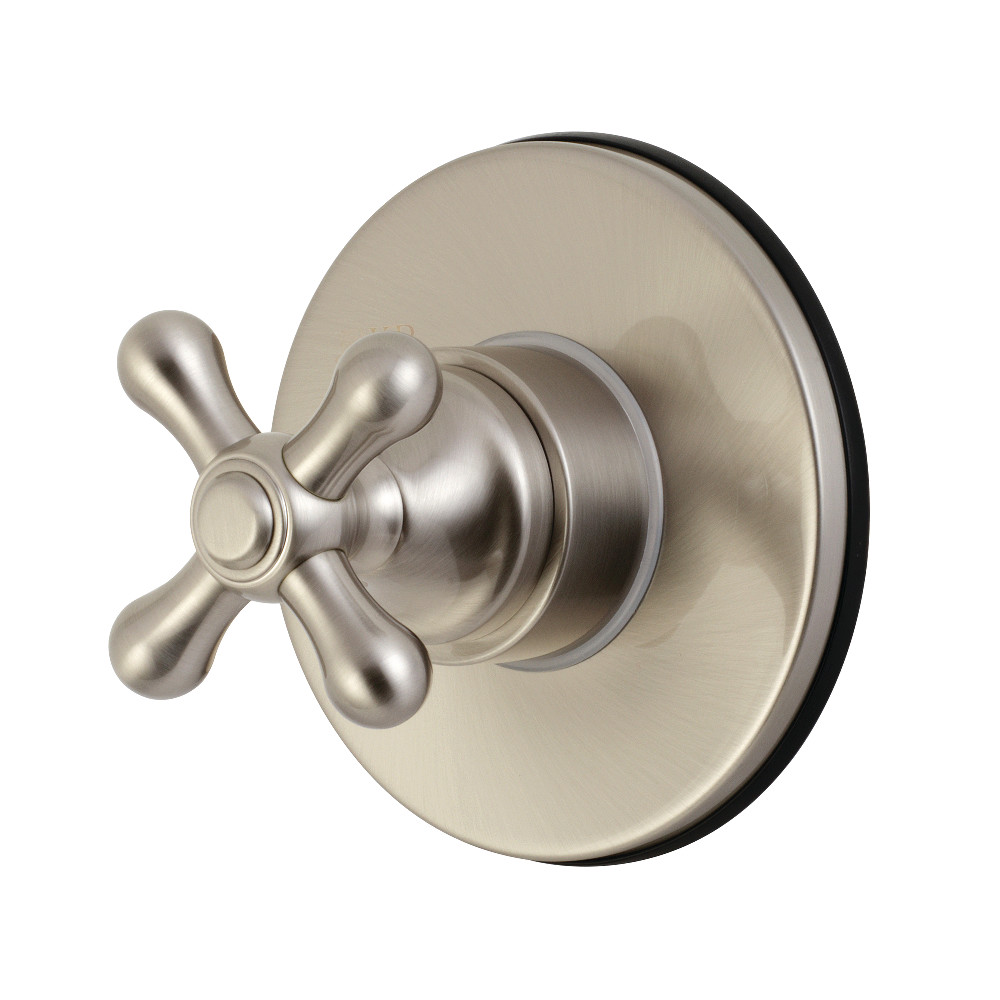 KS3038AX Traditional Single-Handle Three-Way Diverter Valve with Trim Kit, Brushed Nickel