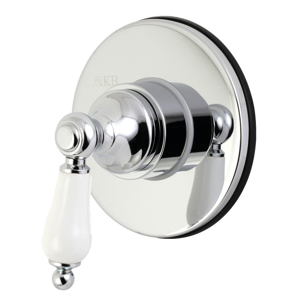 Traditional Single-Handle Three-Way Diverter Valve with Trim Kit, Polished Chrome