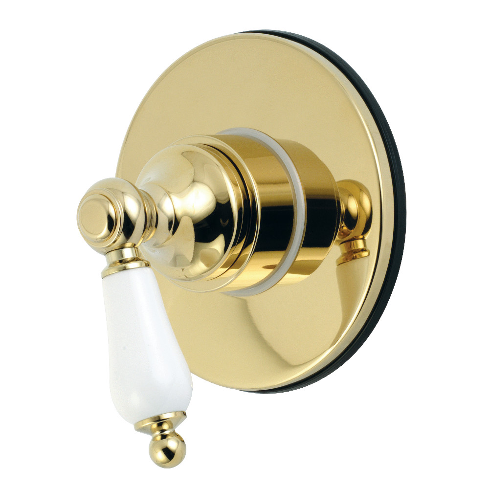 KS3032PL Traditional Single-Handle Three-Way Diverter Valve with Trim Kit, Polished Brass
