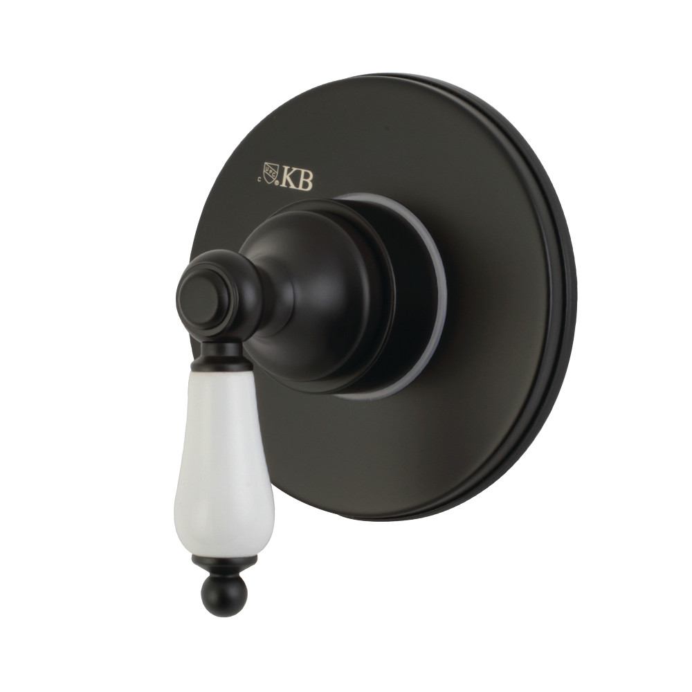 KS3030PL Traditional Single-Handle Three-Way Diverter Valve with Trim Kit, Matte Black