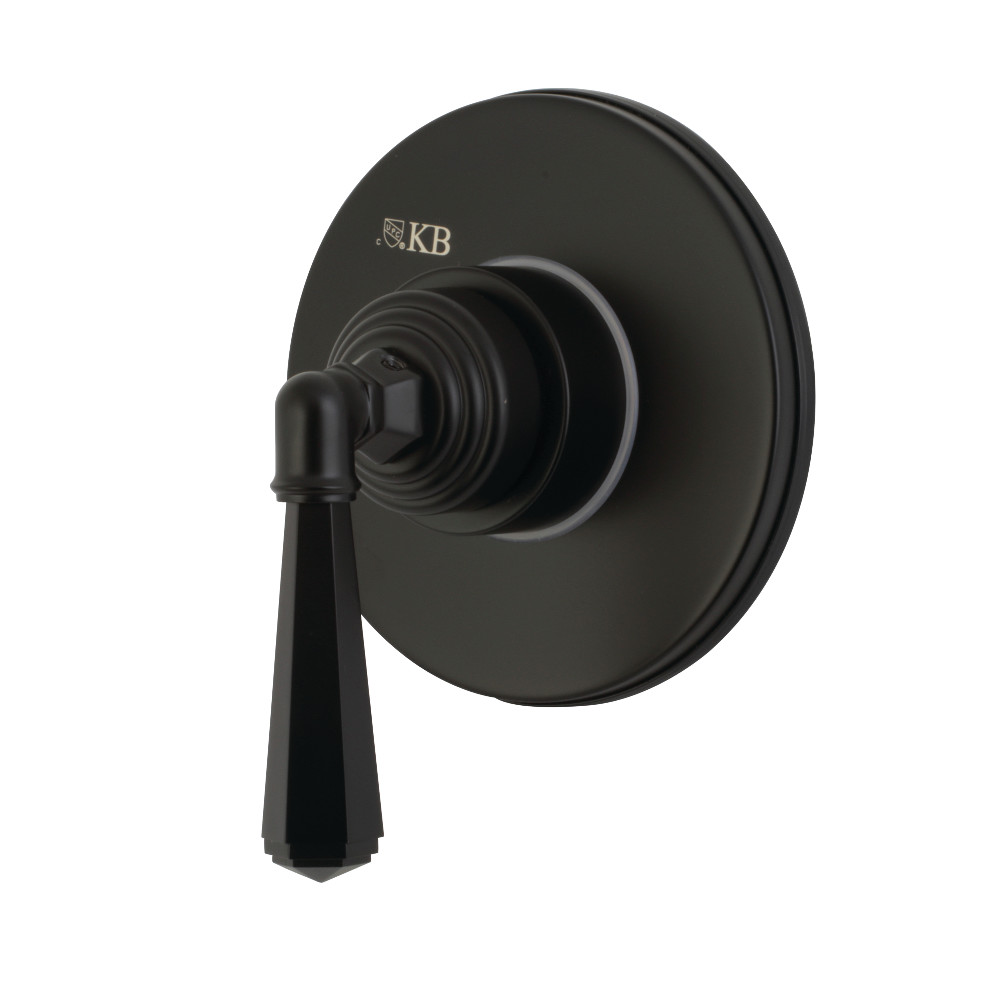 KS3030HL Traditional Single-Handle Three-Way Diverter Valve with Trim Kit, Matte Black