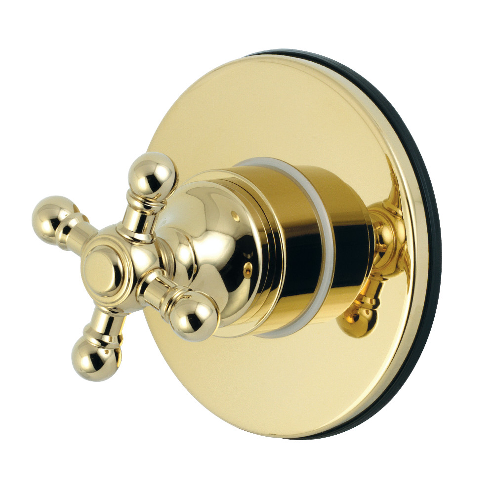 KS3032BX Traditional Single-Handle Three-Way Diverter Valve with Trim Kit, Polished Brass