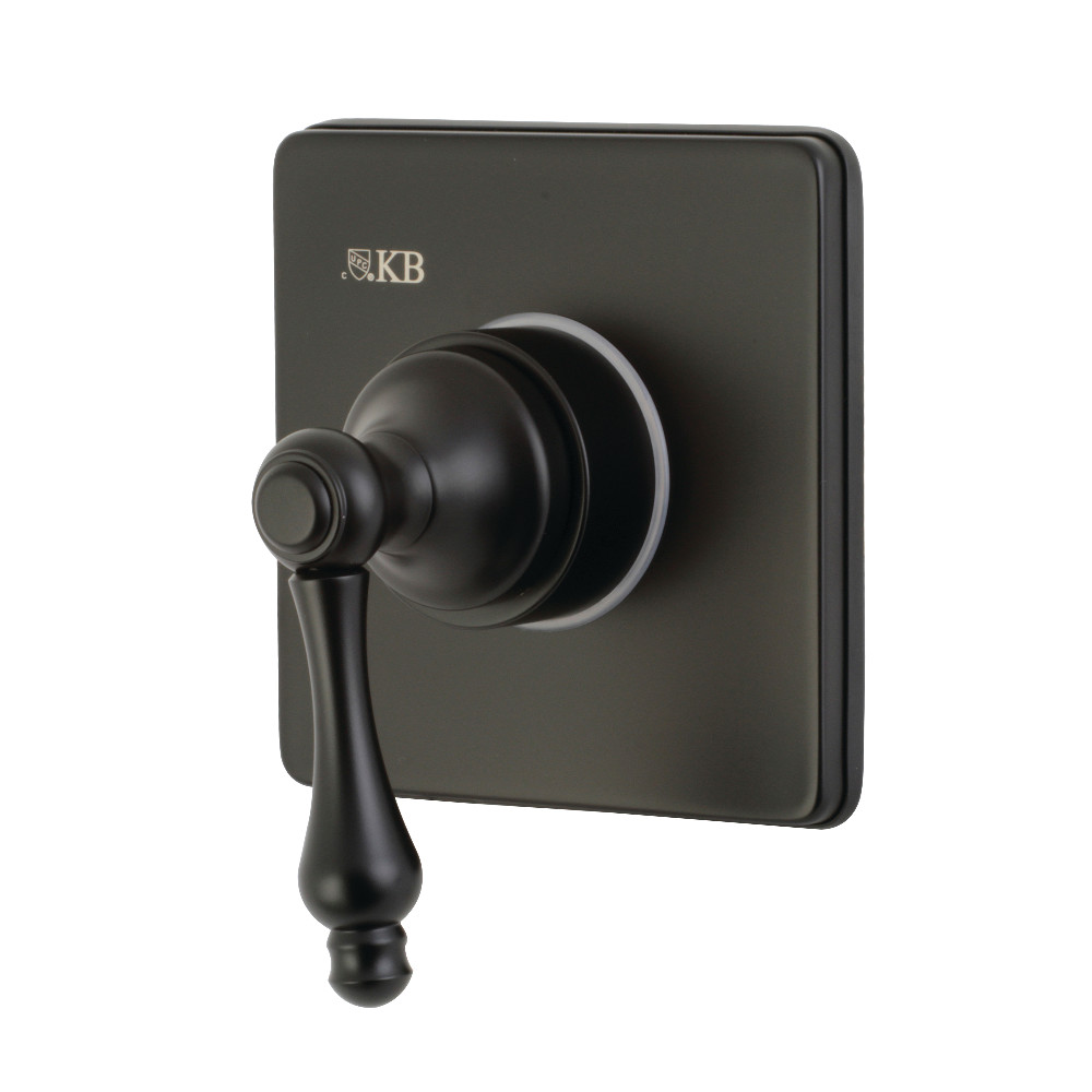 KS3040AL Traditional Single-Handle Three-Way Diverter Valve with Trim Kit, Matte Black