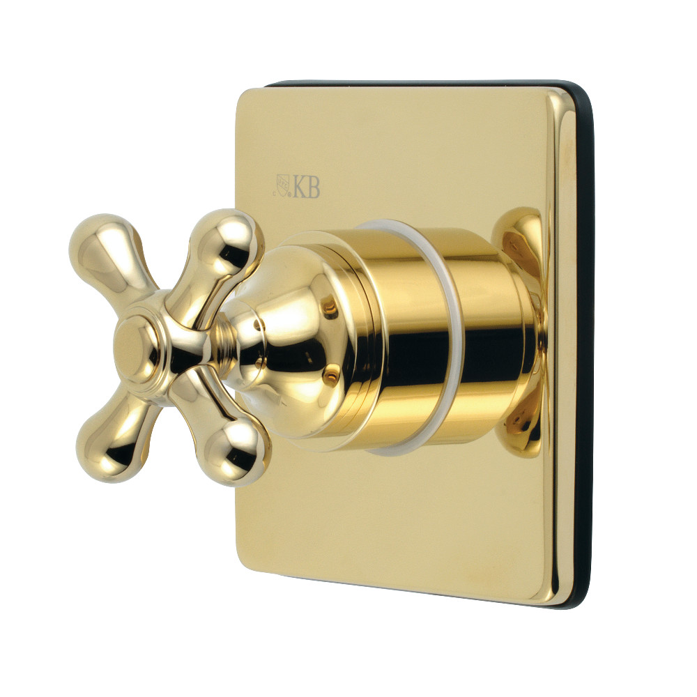 KS3042AX Traditional Single-Handle Three-Way Diverter Valve with Trim Kit, Polished Brass