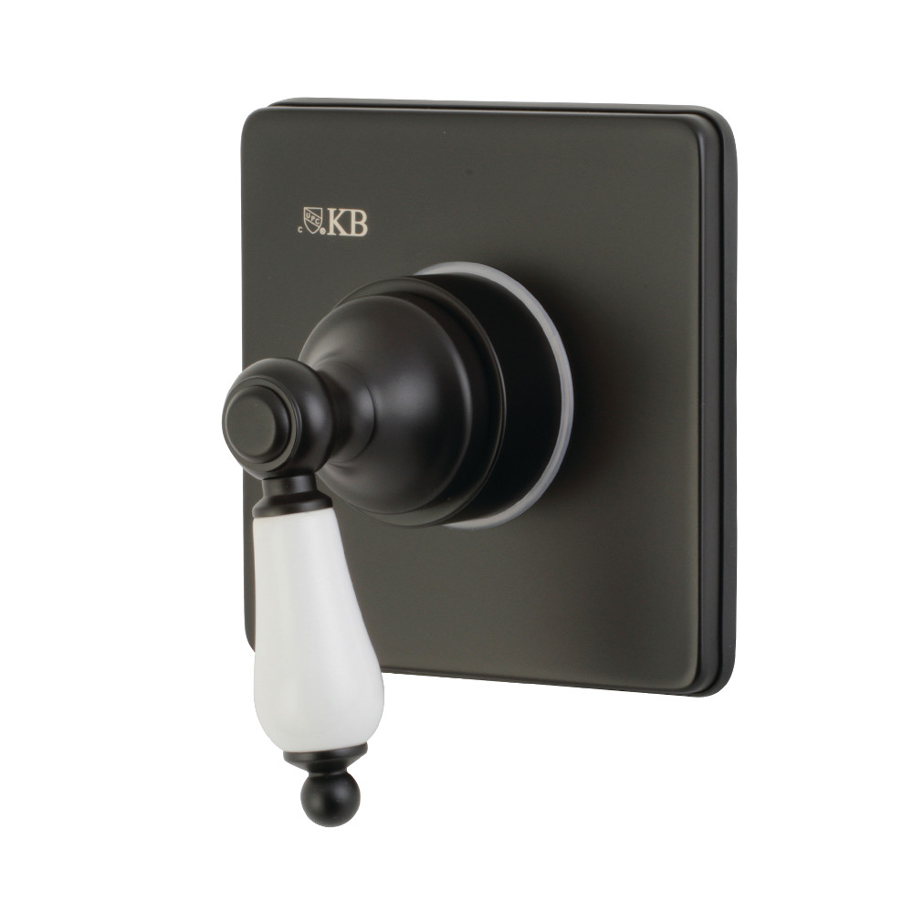 KS3040PL Traditional Single-Handle Three-Way Diverter Valve with Trim Kit, Matte Black