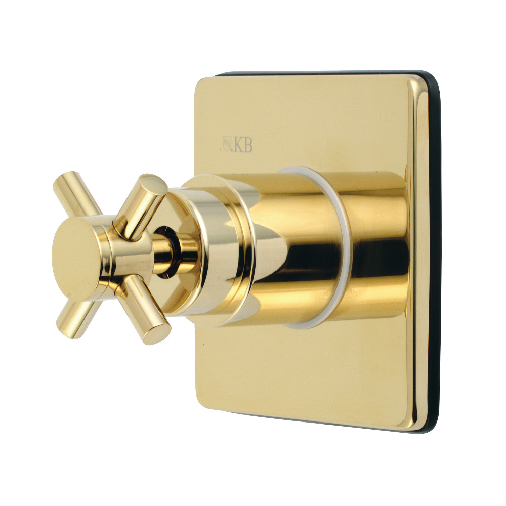 KS3042DX Concord Traditional Single-Handle Three-Way Diverter Valve with Trim Kit, Polished Brass