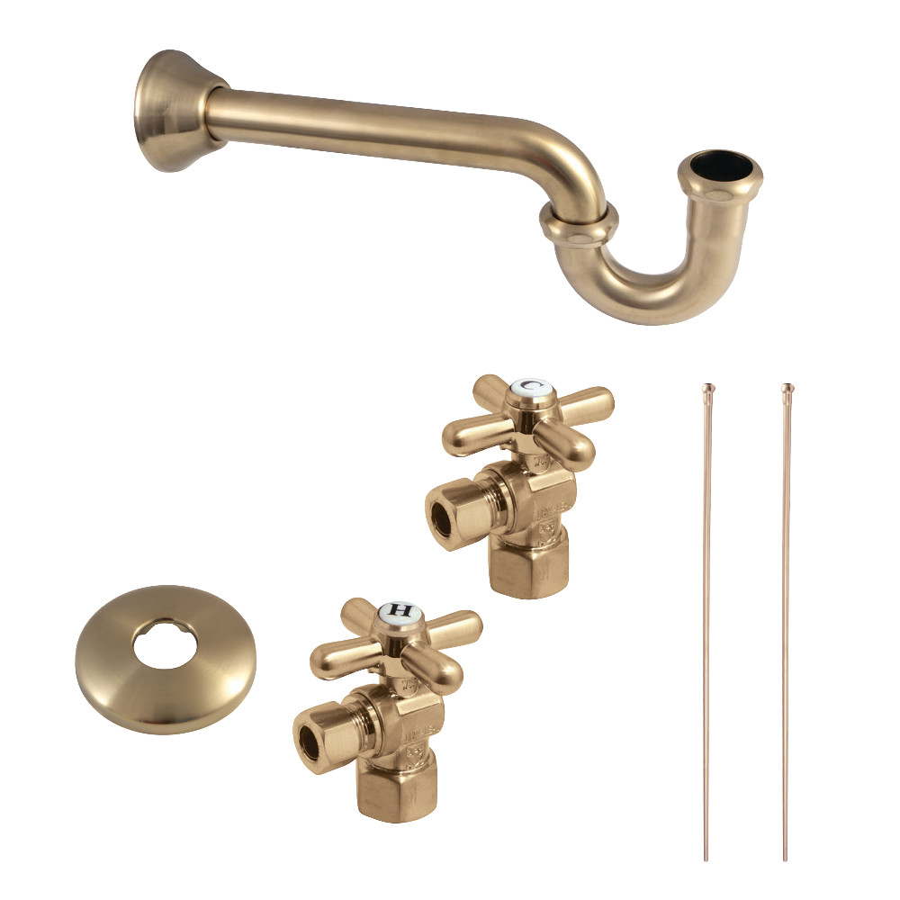 KPK107P Trimscape Plumbing Supply Kit Combo, Brushed Brass