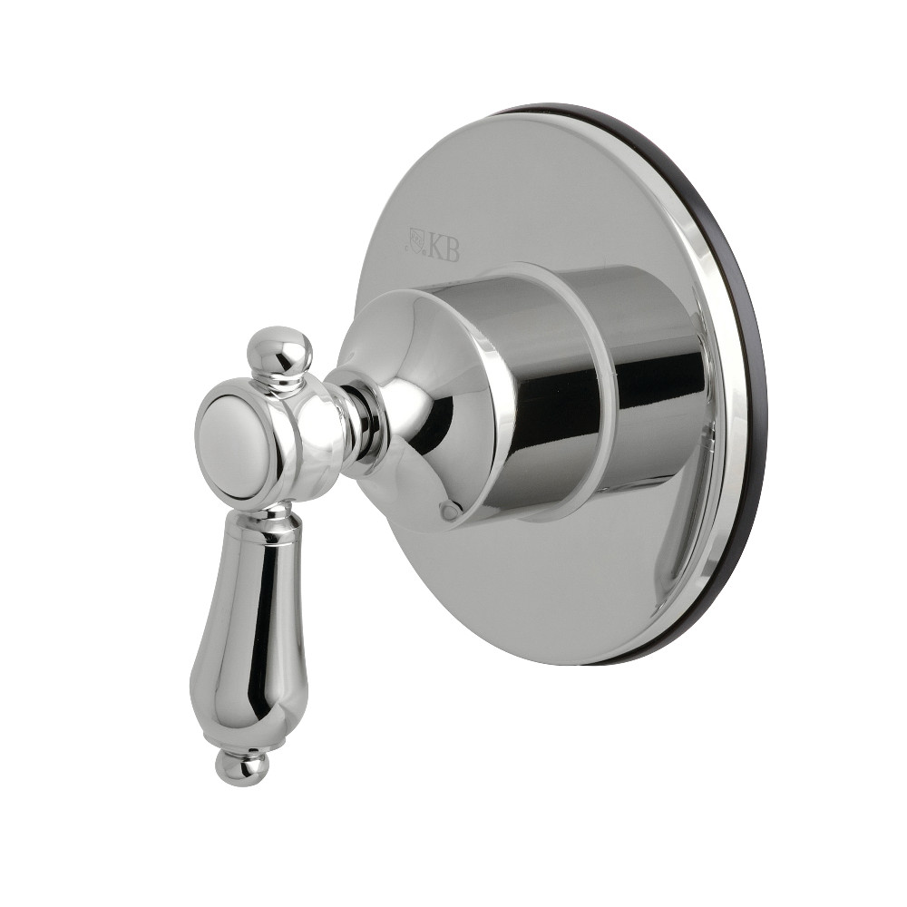 KS3031BAL Traditional Three-Way Diverter Valve with Single Handle & Round Plate, Polished Chrome