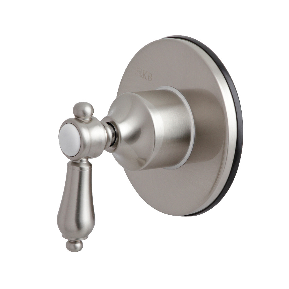 KS3038BAL Traditional Three-Way Diverter Valve with Single Handle & Round Plate, Brushed Nickel