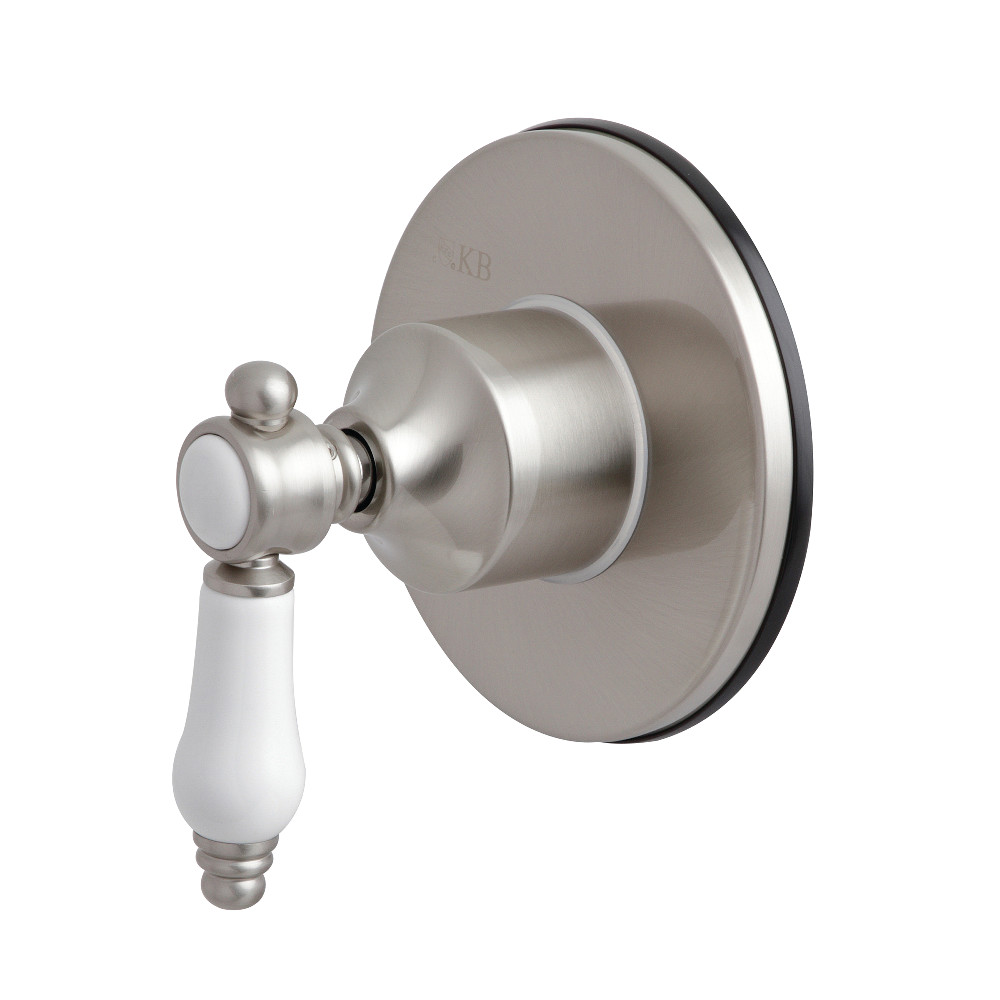 KS3038BPL Traditional Three-Way Diverter Valve with Single Handle & Round Plate, Brushed Nickel