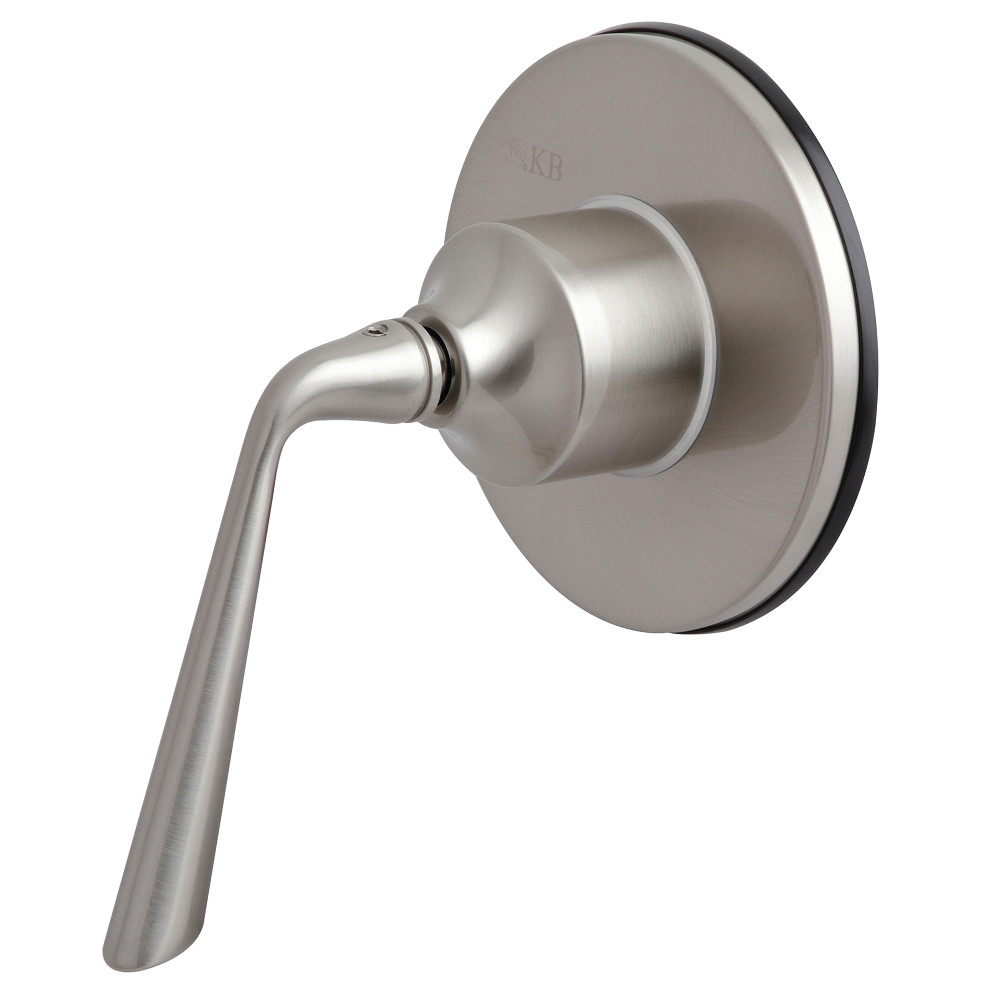 KS3038ZL Traditional Three-Way Diverter Valve with Single Handle & Round Plate, Brushed Nickel