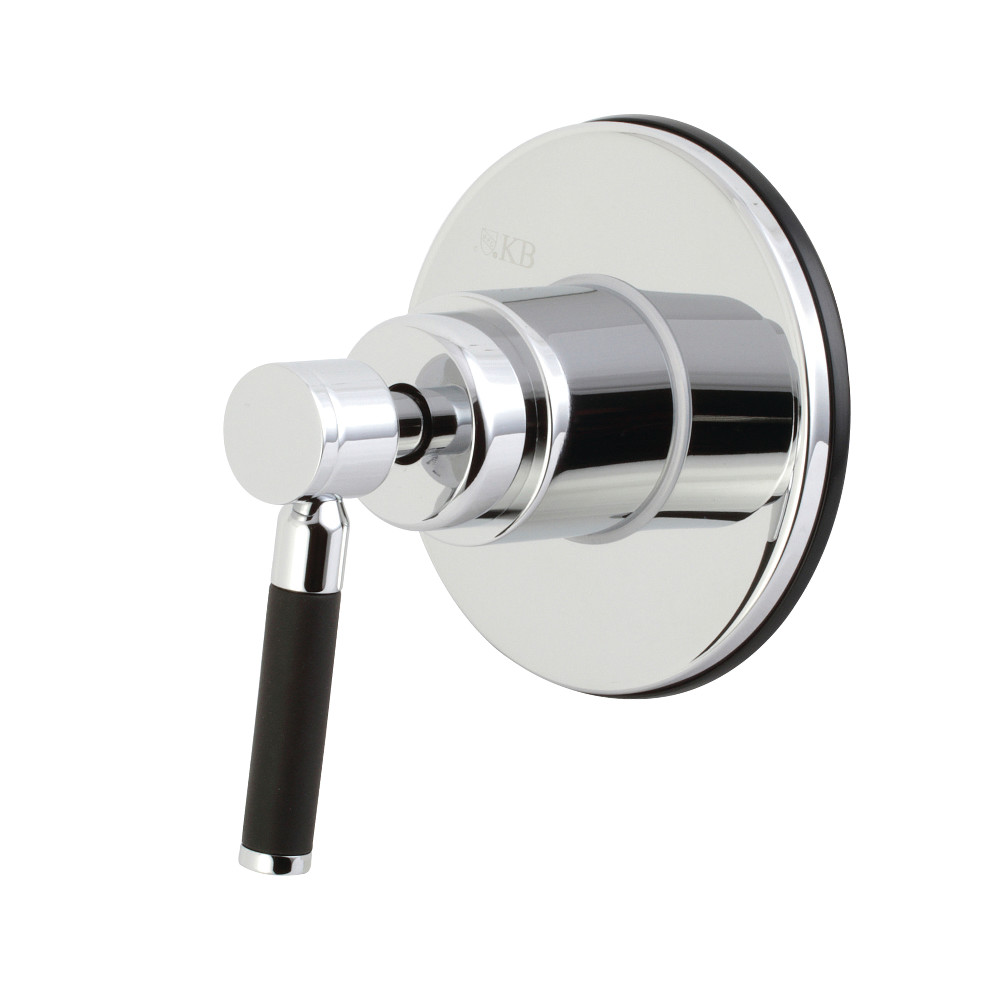 KS3031DKL Concord Three-Way Diverter Valve with Single Handle & Round Plate, Polished Chrome