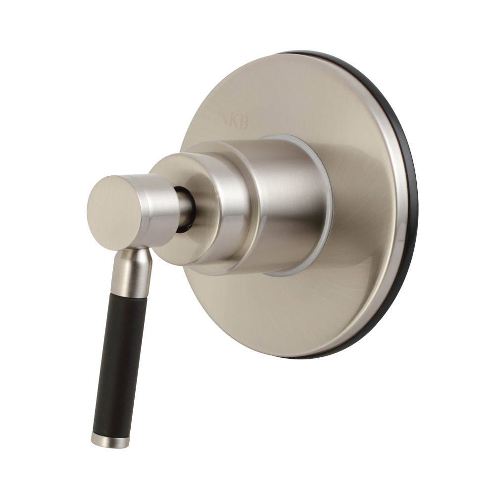 KS3038DKL Concord Three-Way Diverter Valve with Single Handle & Round Plate, Brushed Nickel