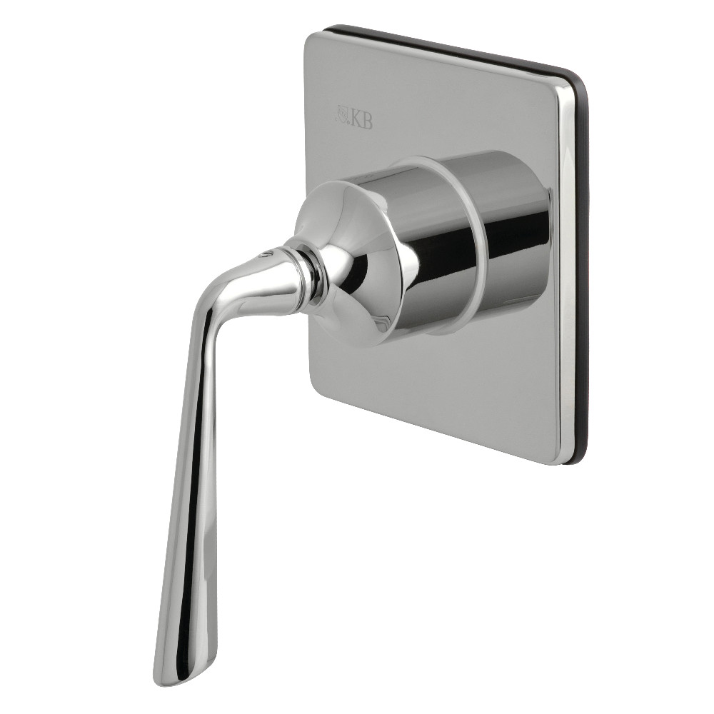 KS3041ZL Traditional Three-Way Diverter Valve with Single Handle & Square Plate, Polished Chrome