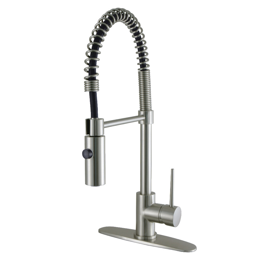 Picture of Gourmetier LS8778NYL New York Single-Handle Pre-Rinse Kitchen Faucet&#44; Brushed Nickel