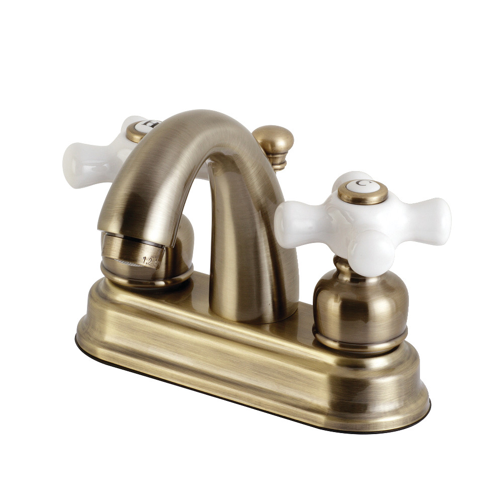 Picture of Kingston Brass KB5613PX 4 in. Restoration Centerset Bathroom Faucet, Antique Brass