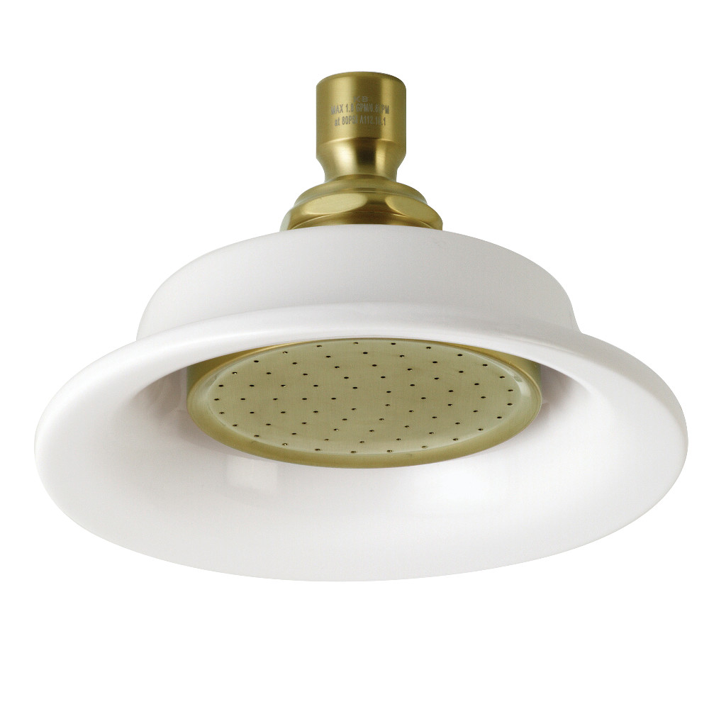 P60SB Victorian Sunflower Shower Head, Brushed Brass