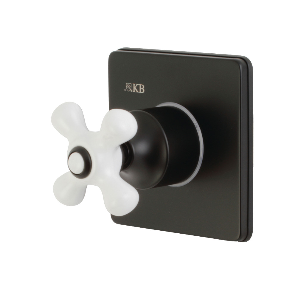 KS3040PX Single-Handle Three-Way Diverter Valve with Trim Kit, Matte Black
