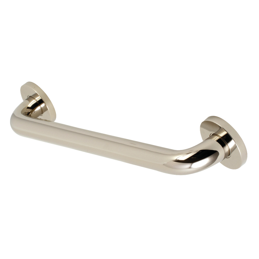 12 in. Meridian Decorative ADA Grab Bar, Polished Nickel