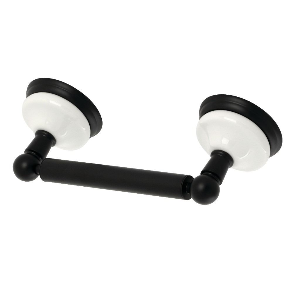 Victorian Toilet Paper Holder, Matte Black