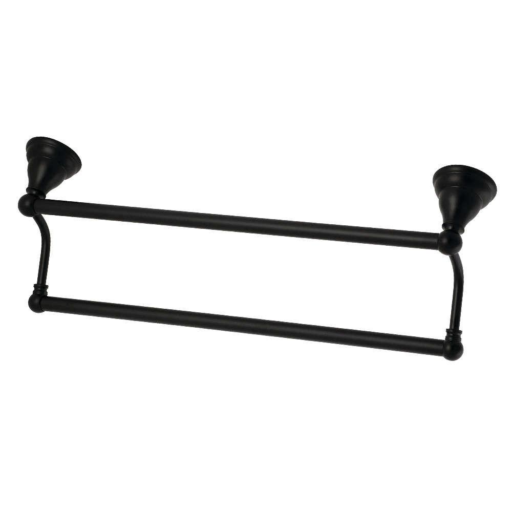 18 in. Royale Dual Towel Bar, Matte Black