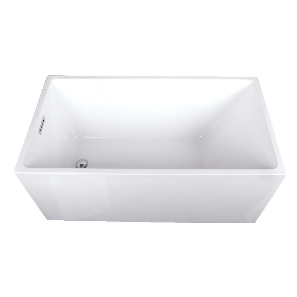Picture of Aqua Eden VTSQ512823 51 in. Acrylic Freestanding Tub with Drain&#44; White