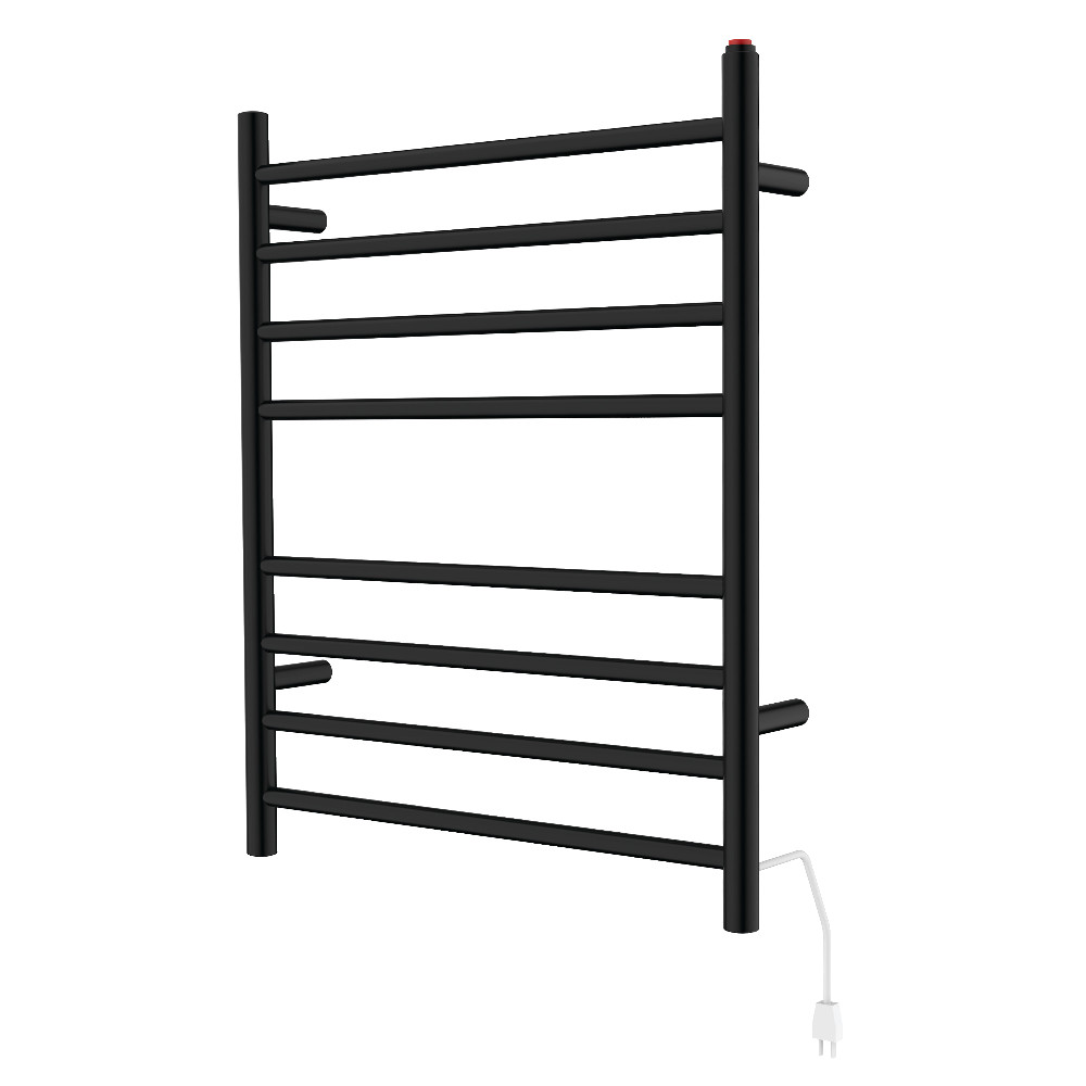 Templeton Electric Hardwired or Plug-In Towel Warmer, Matte Black