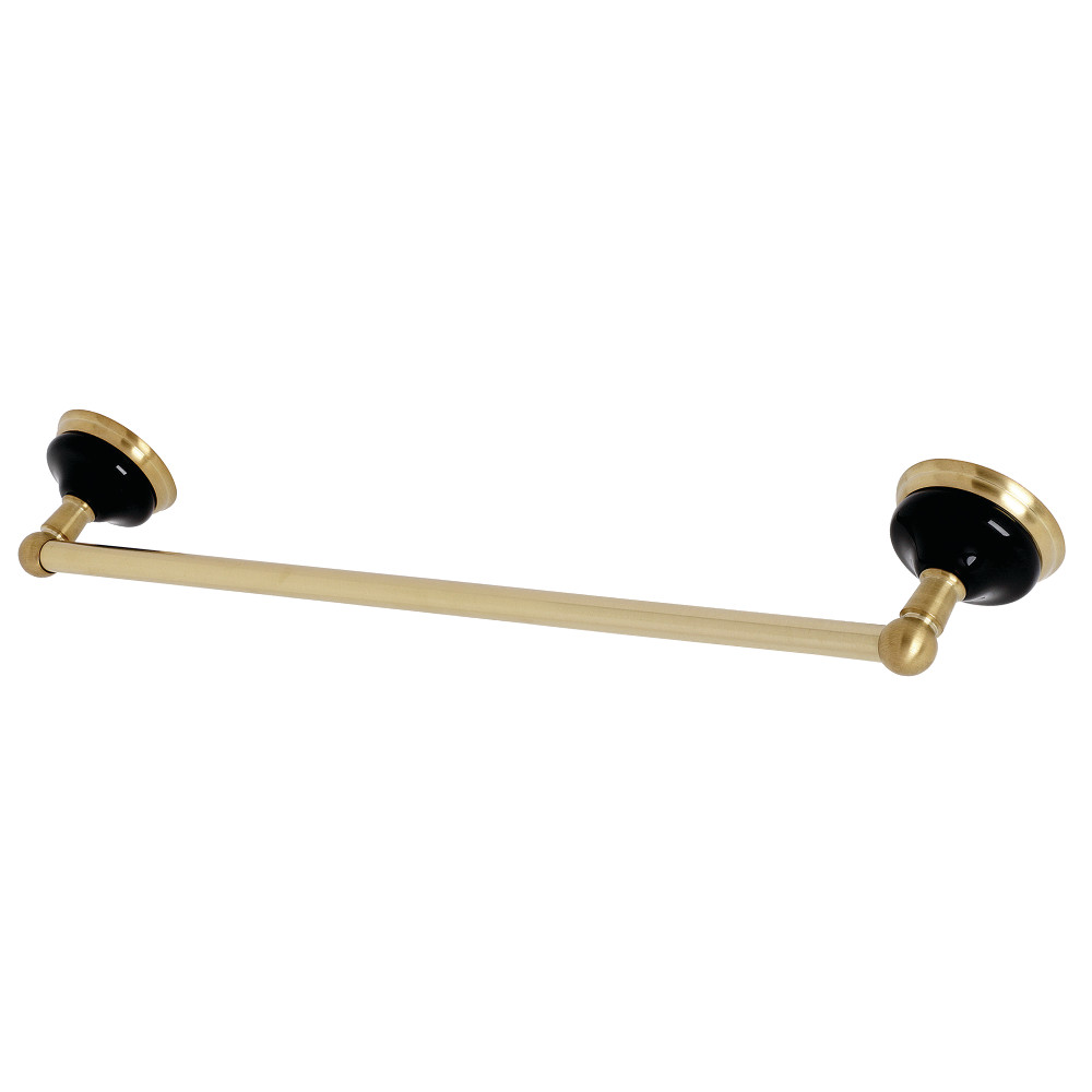 BA9112BB 18 in. Water Onyx Towel Bar, Brushed Brass