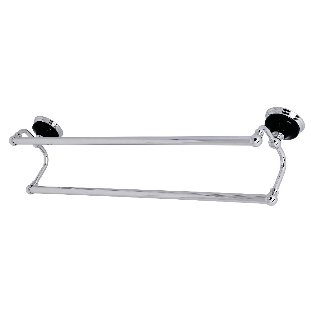 24 in. Water Onyx Dual Towel Bar, Polished Chrome
