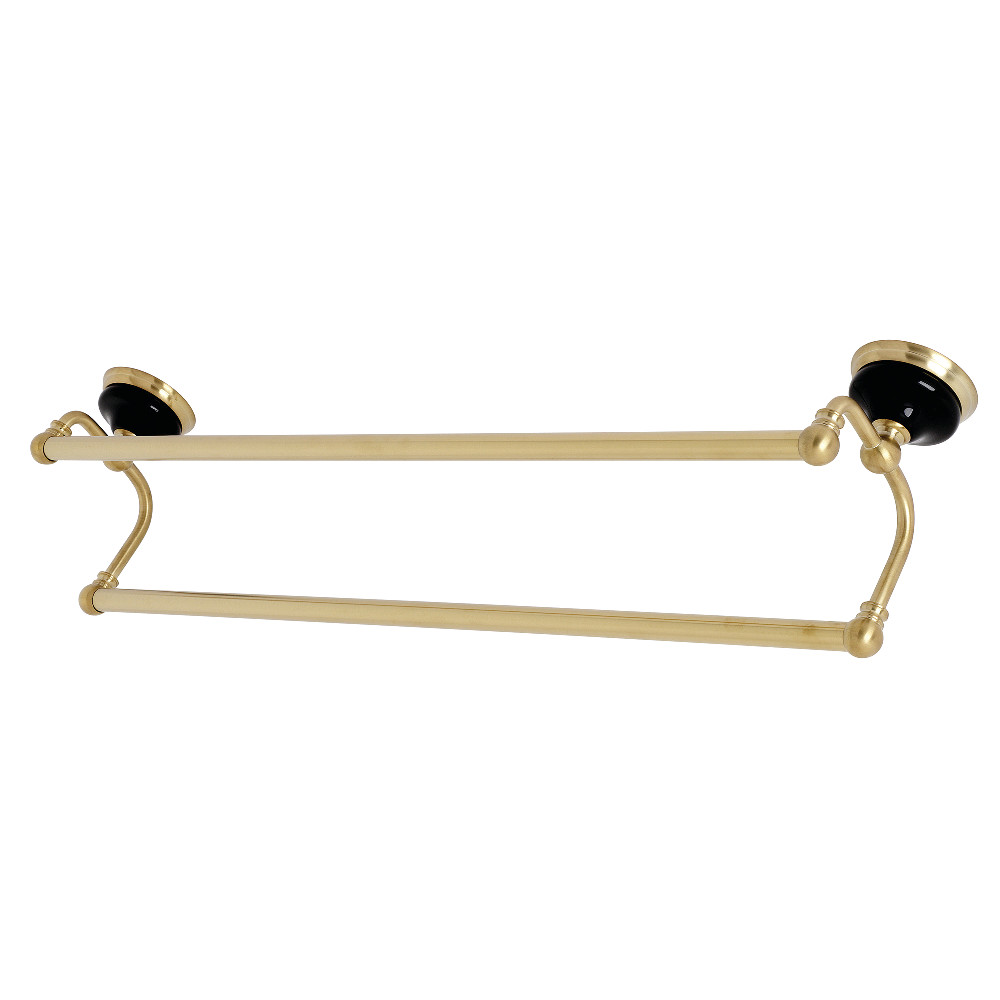 24 in. Water Onyx Dual Towel Bar, Brushed Brass