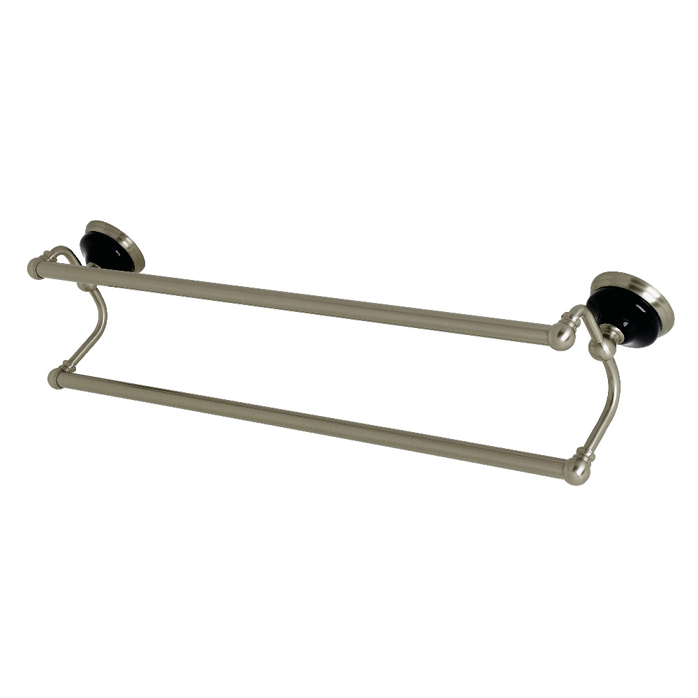 24 in. Water Onyx Dual Towel Bar, Brushed Nickel