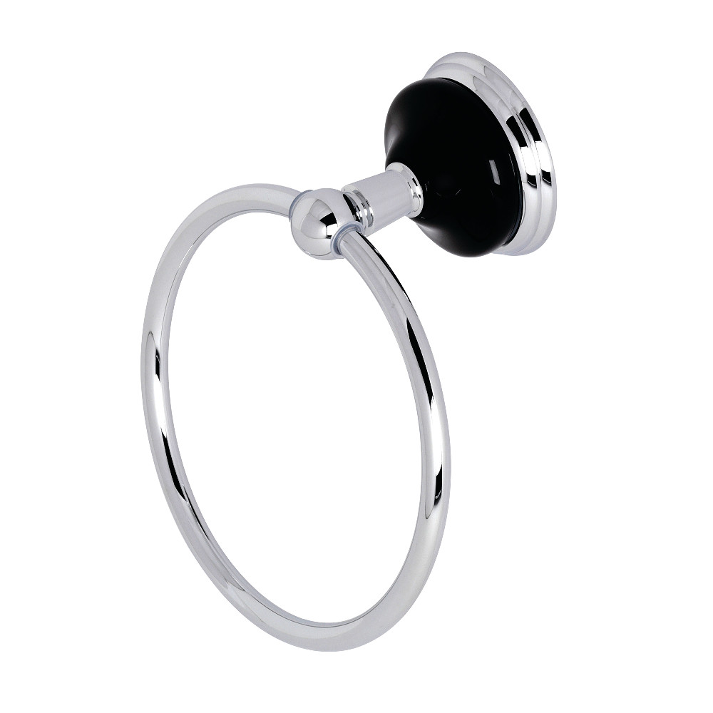 Water Onyx Towel Ring - Polished Chrome - 6 in.