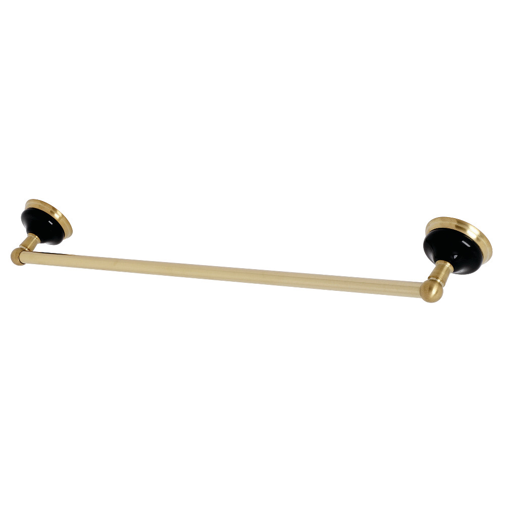 BA9111BB 24 in. Water Onyx Towel Bar, Brushed Brass